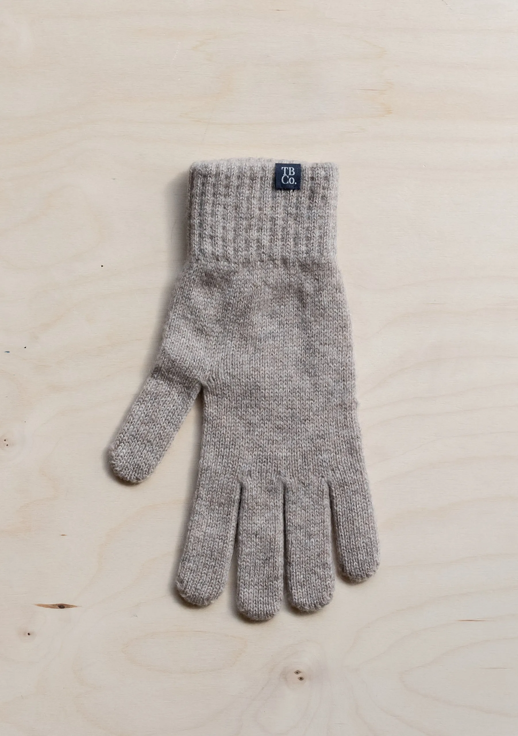 Men's Cashmere & Merino Gloves in Oatmeal Melange