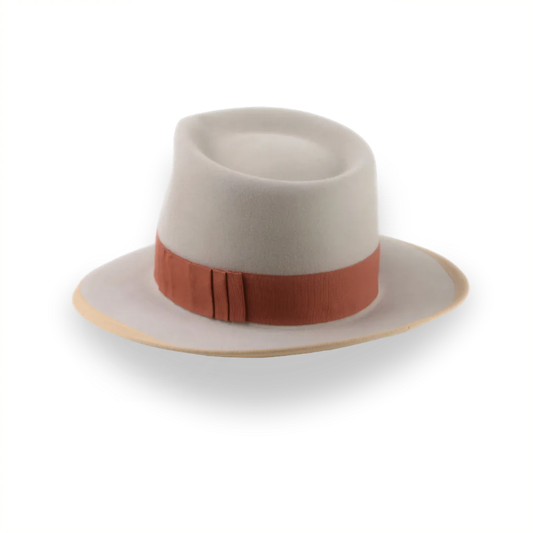 Mens Vintage Charm Fedora Hat with Shark-Gills Hatband | The Pandamator