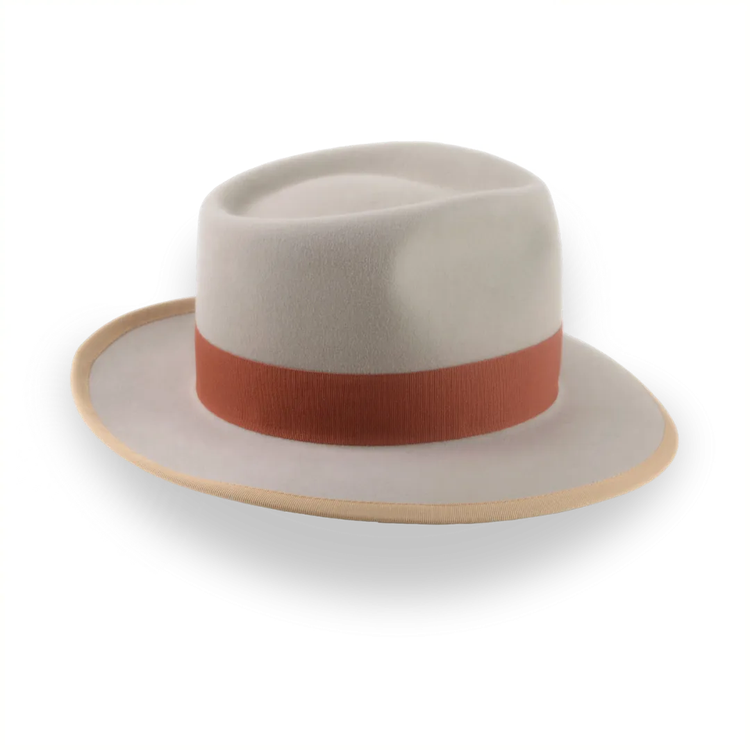 Mens Vintage Charm Fedora Hat with Shark-Gills Hatband | The Pandamator