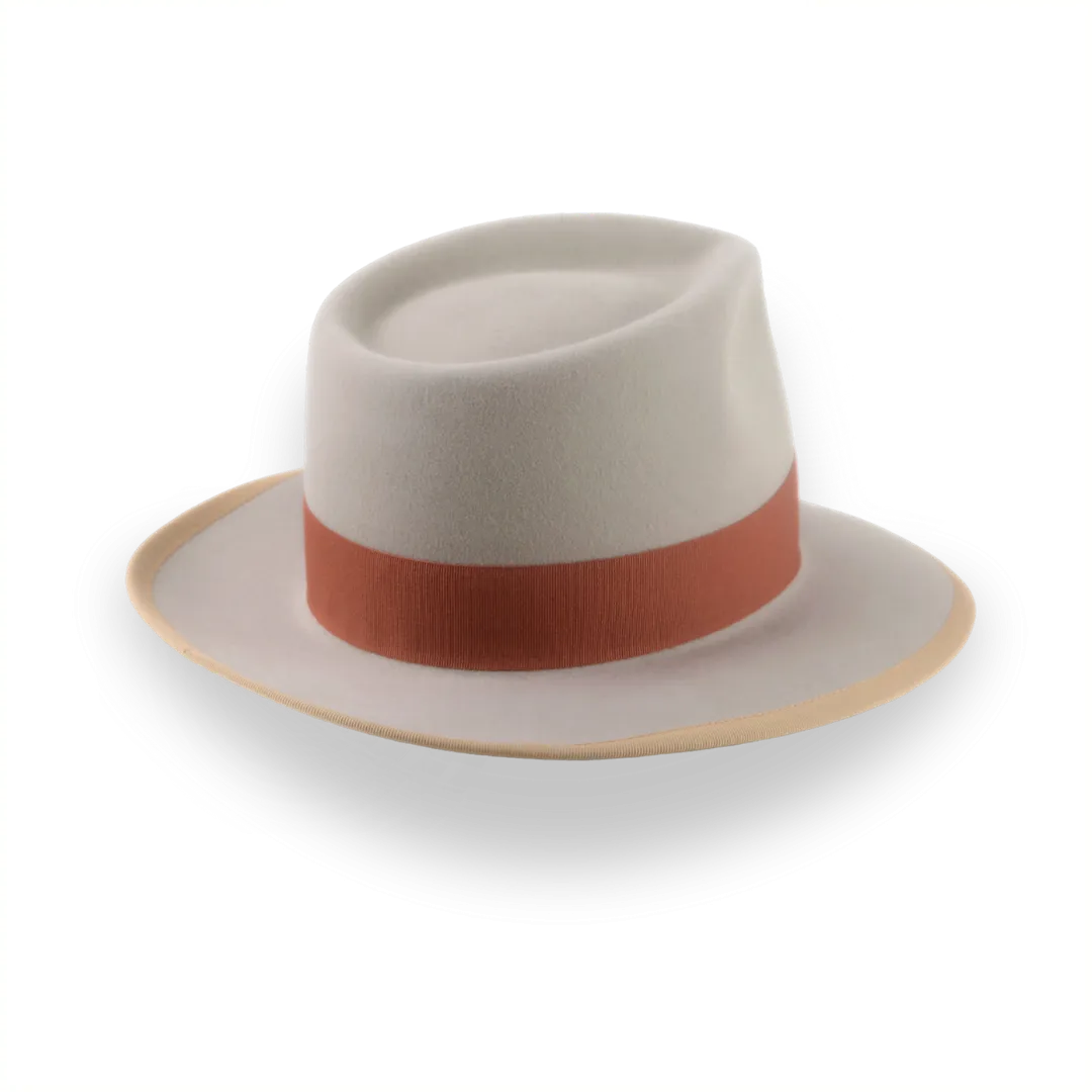 Mens Vintage Charm Fedora Hat with Shark-Gills Hatband | The Pandamator