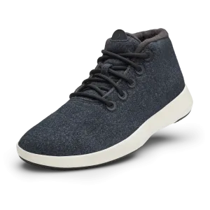 Men's Wool Runner-up Mizzles - Natural Black (Natural White Sole)