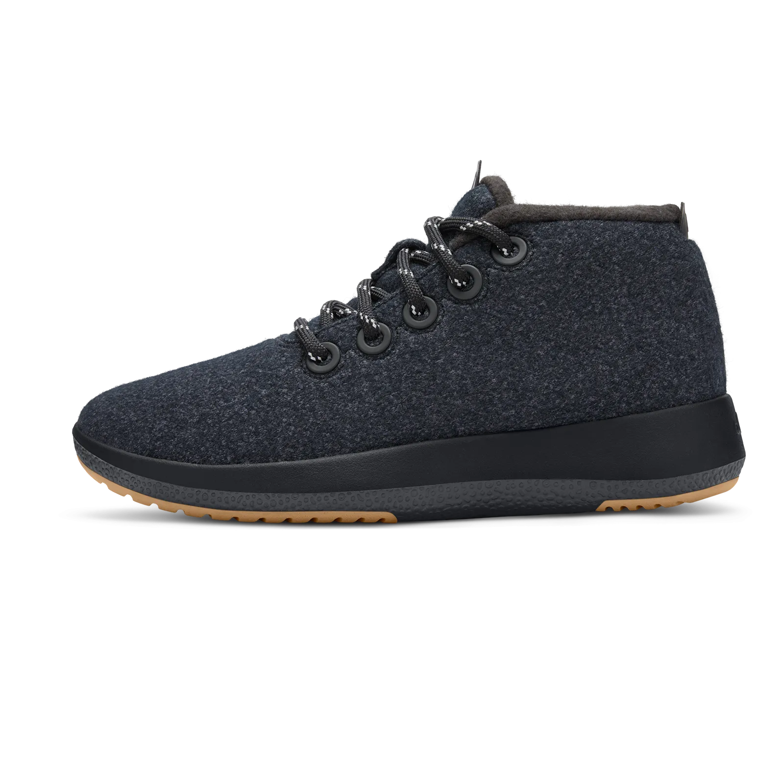 Men's Wool Runner-up Mizzles - Natural Black (Rugged Khaki Sole)