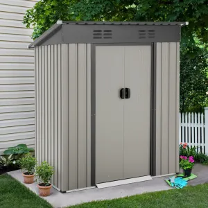 Metal Sliding Door Storage Shed