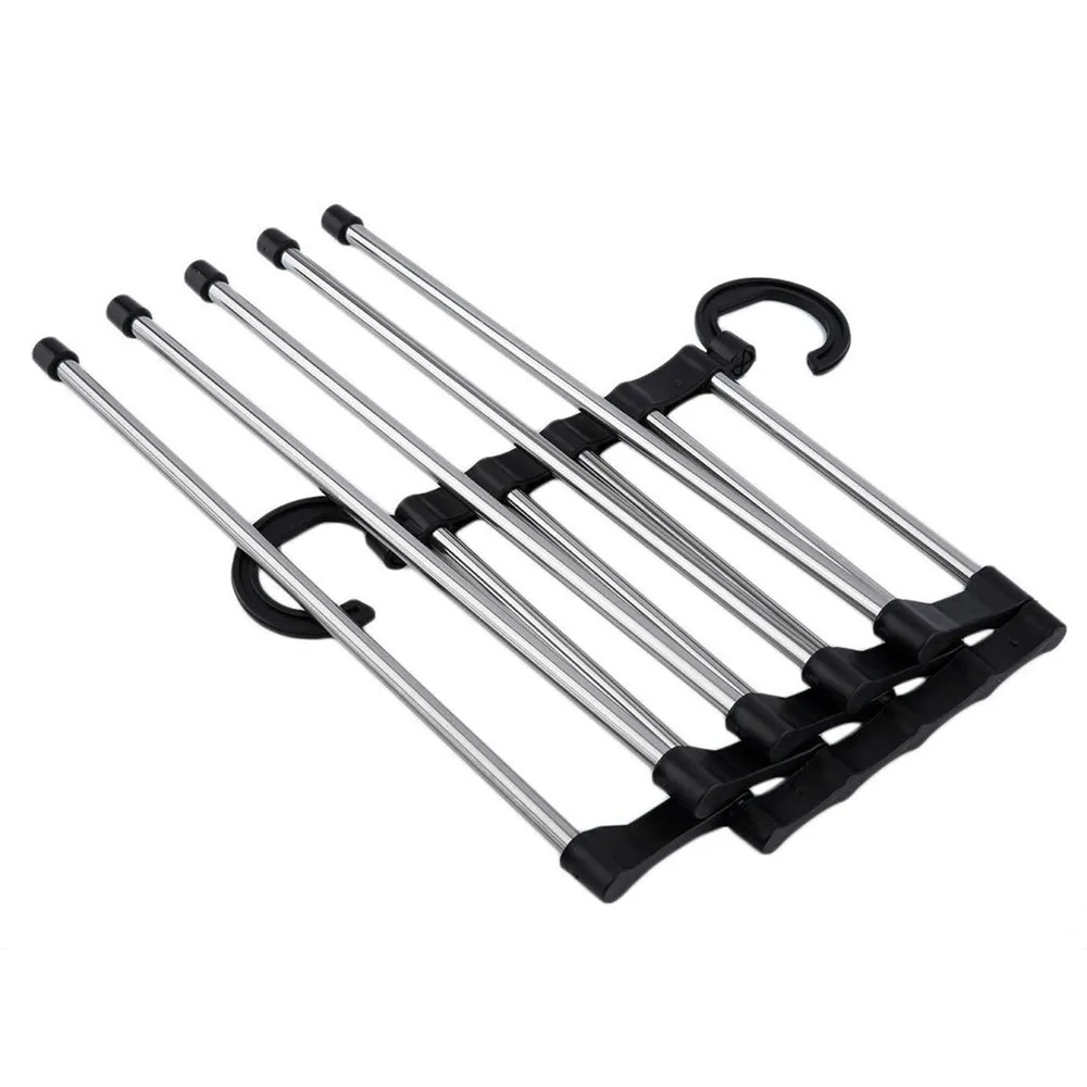 Multifunctional Practical Folding Closet Trouser Organizer Clothes Hanger