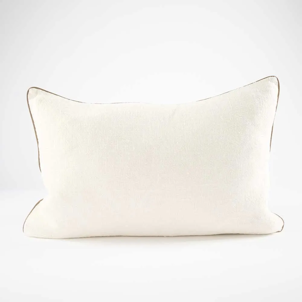 Muse Linen Cushion - Off White