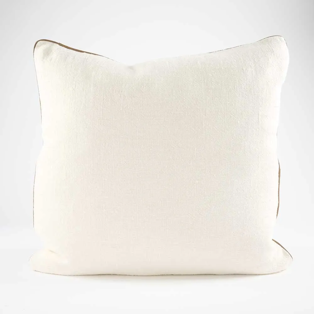 Muse Linen Cushion - Off White