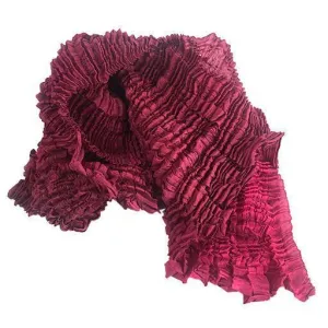 Nellie Rose Silk Scarf: Bomaki Square, Raspberry