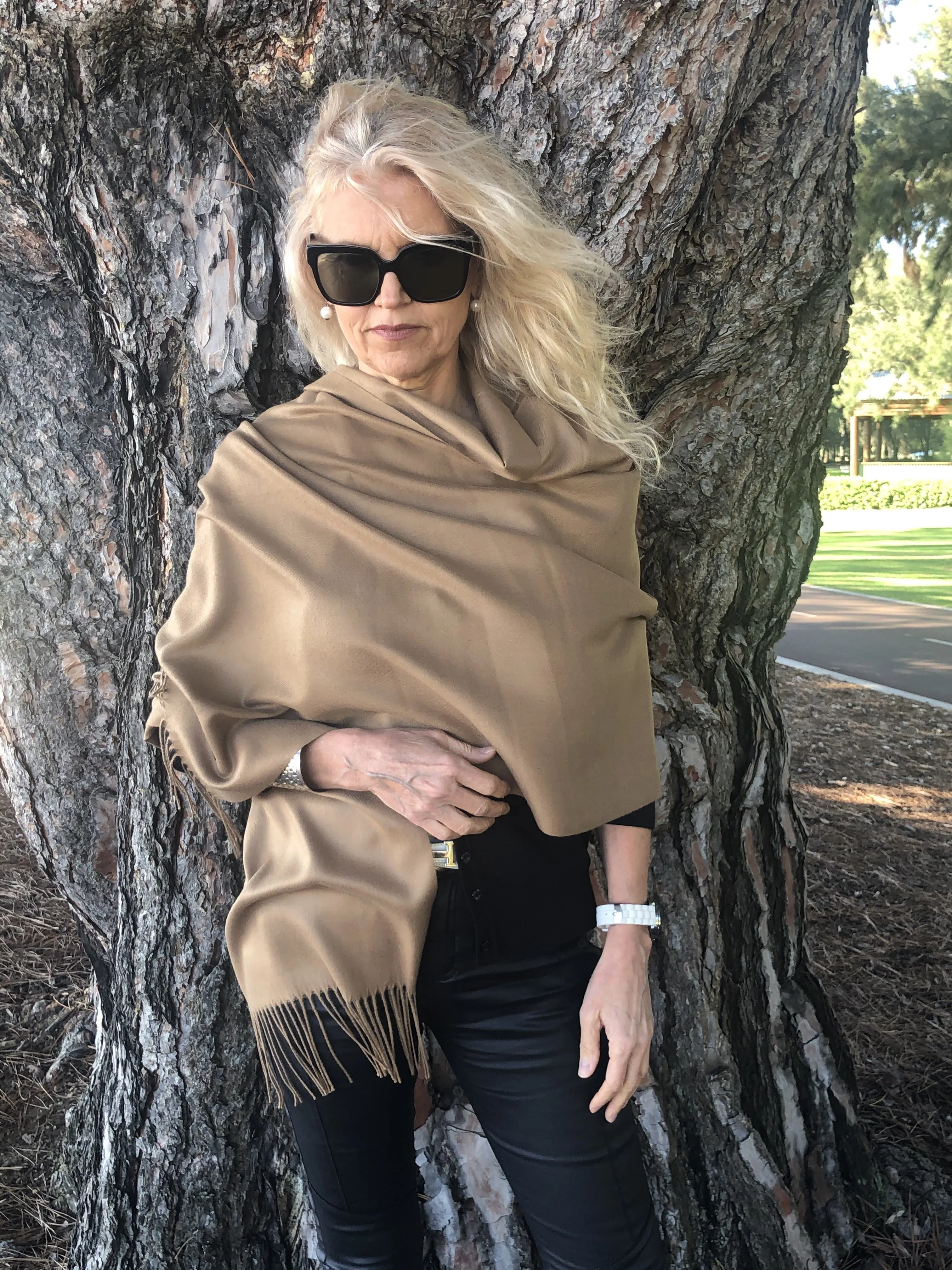 Pashmina Shawl Tobacco - Luxury Pashmina