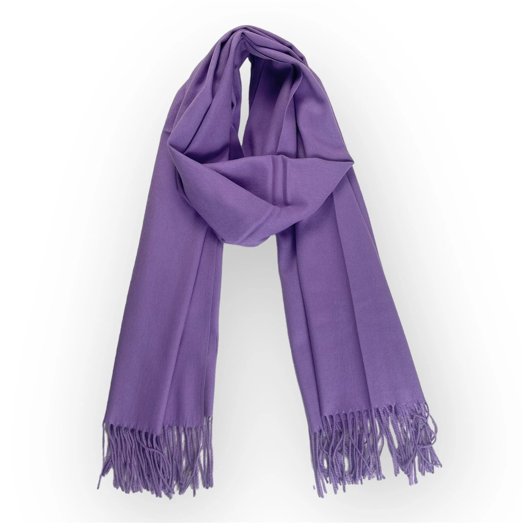 Pashmina Shawl - Violet Purple Luxury Scarf