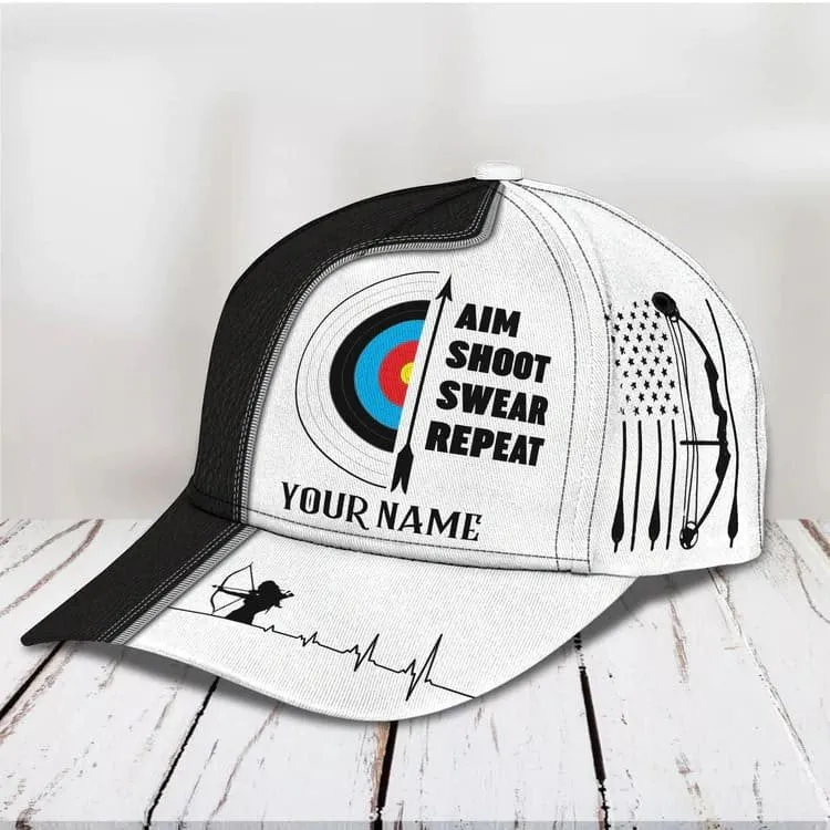 Personalized Archery Baseball Cap for Man, Archery Hat for Husband, Archery Hat for Him, Cap for Archers