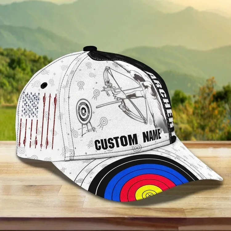 Personalized Archery Baseball Cap for Man, Archery Hat for Husband, Archery Hat for Him, Cap for Archers