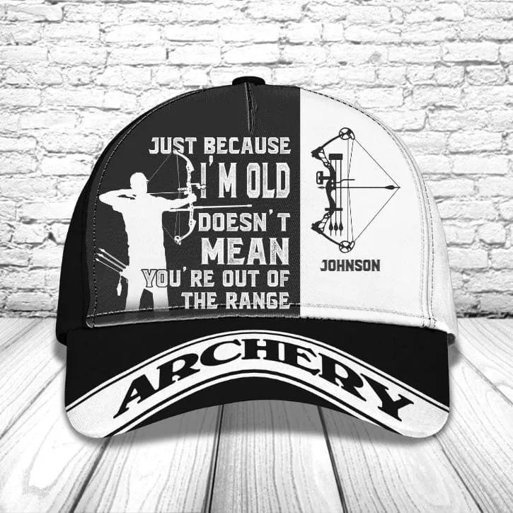 Personalized Archery Baseball Cap for Man, Archery Hat for Husband, Archery Hat for Him, Cap for Archers