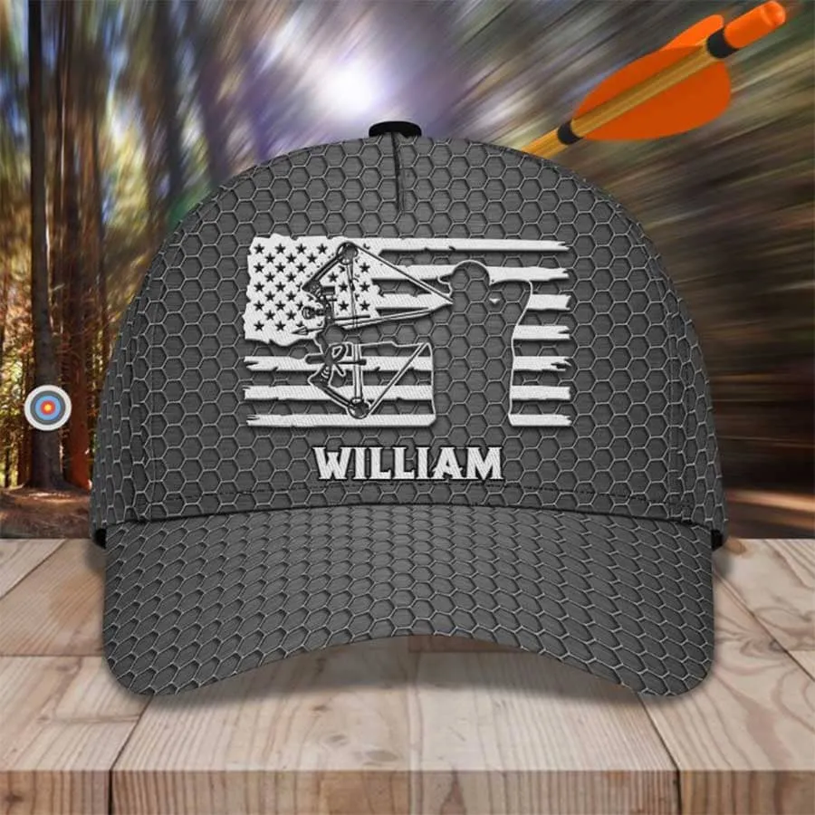 Personalized Archery Baseball Cap for Man, Archery Hat for Husband, Archery Hat for Him, Cap for Archers