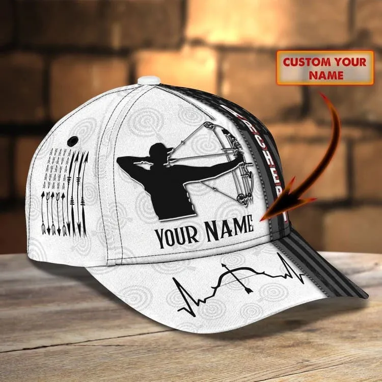 Personalized Archery Baseball Cap for Man, Archery Hat for Husband, Archery Hat for Him, Cap for Archers