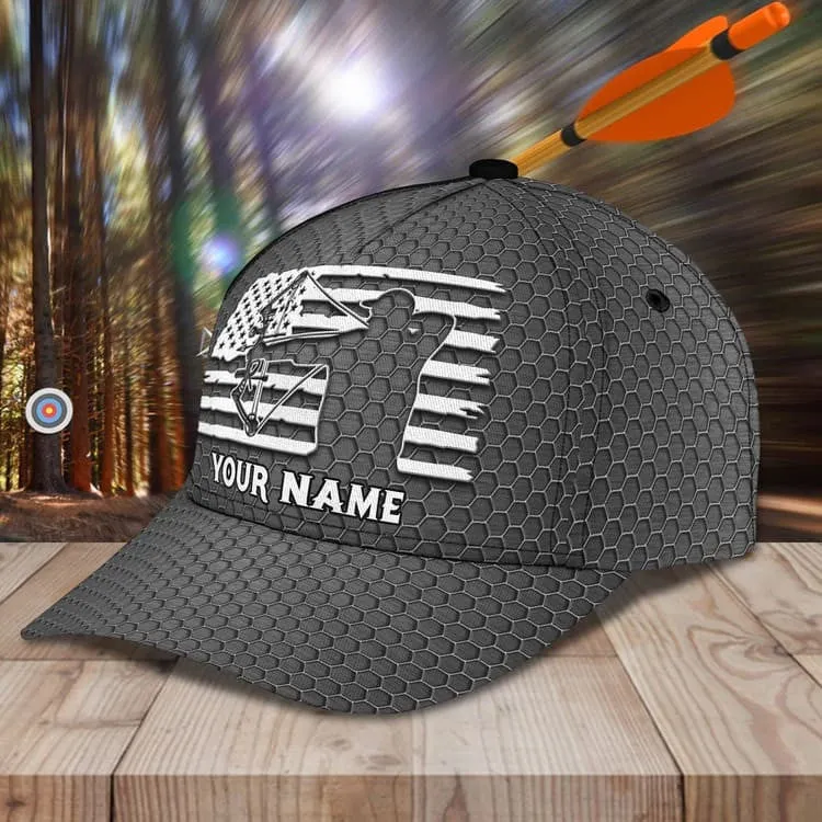 Personalized Archery Baseball Cap for Man, Archery Hat for Husband, Archery Hat for Him, Cap for Archers