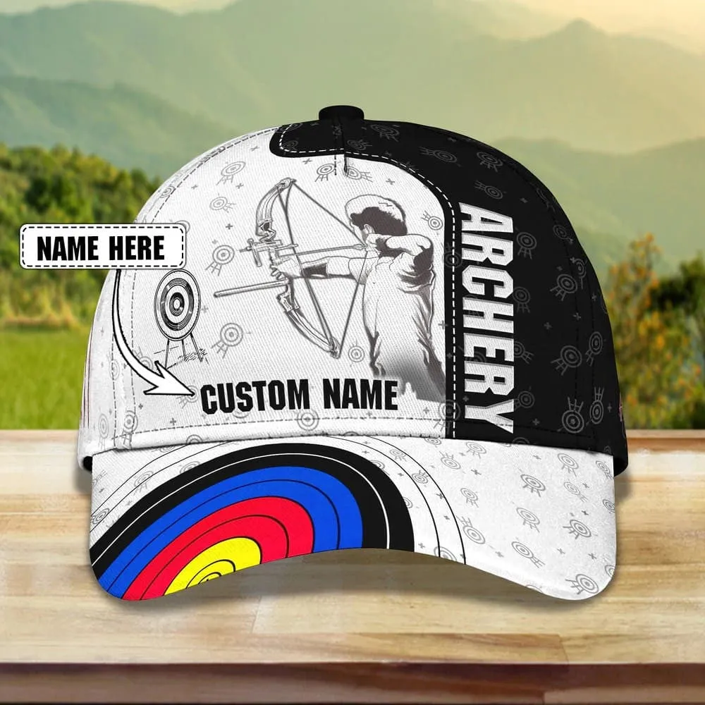 Personalized Archery Baseball Cap for Man, Archery Hat for Husband, Archery Hat for Him, Cap for Archers