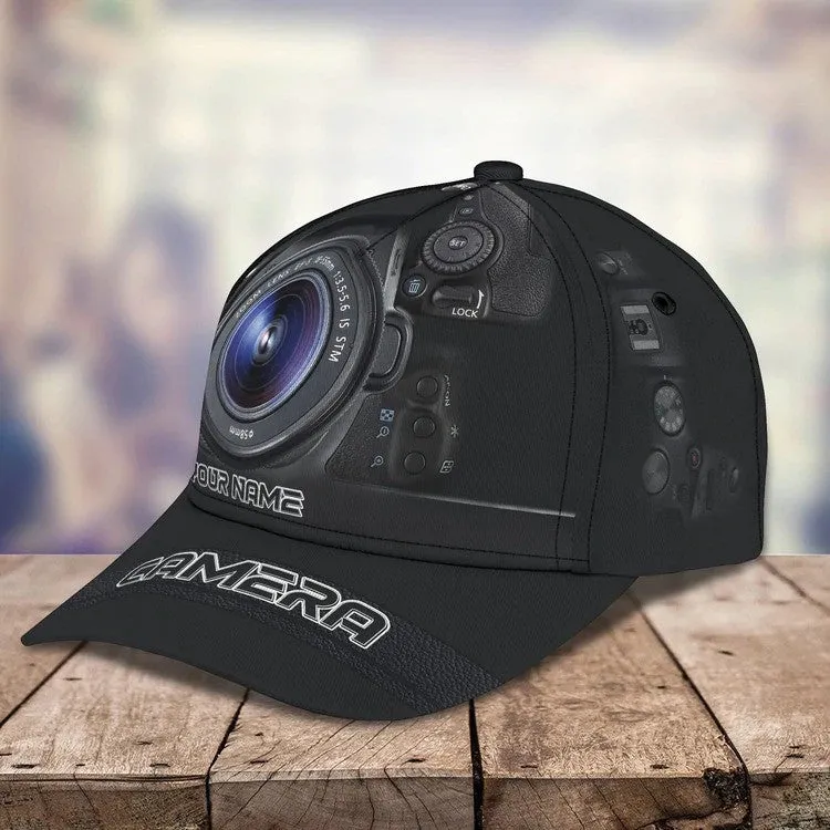 Personalized Camera 3D Cap for Women Love taking picture, Camera Hat for Girlfriend