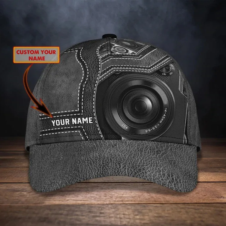 Personalized Camera 3D Cap for Women Love taking picture, Camera Hat for Girlfriend