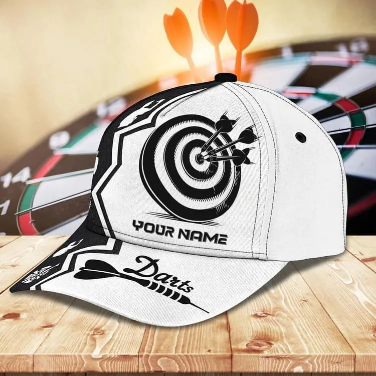 Personalized Darts Steps 3D Baseball Cap for Him, Dart Gift for His Birthday Dart Hat