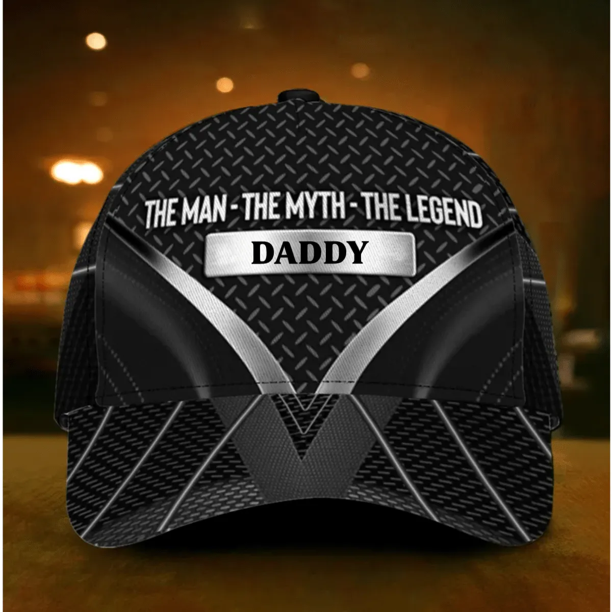 Personalized Father's Day Cap, Dad The man, The Myth, The Legend 3D Baseball Cap for Dad