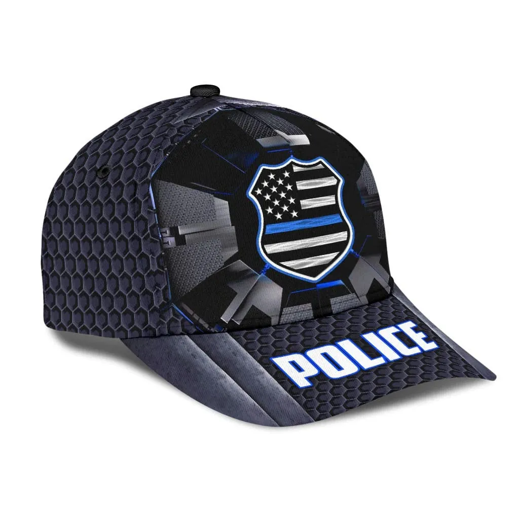 Personalized Police Officer 3D Baseball Cap, Eagle Police Hat for Him