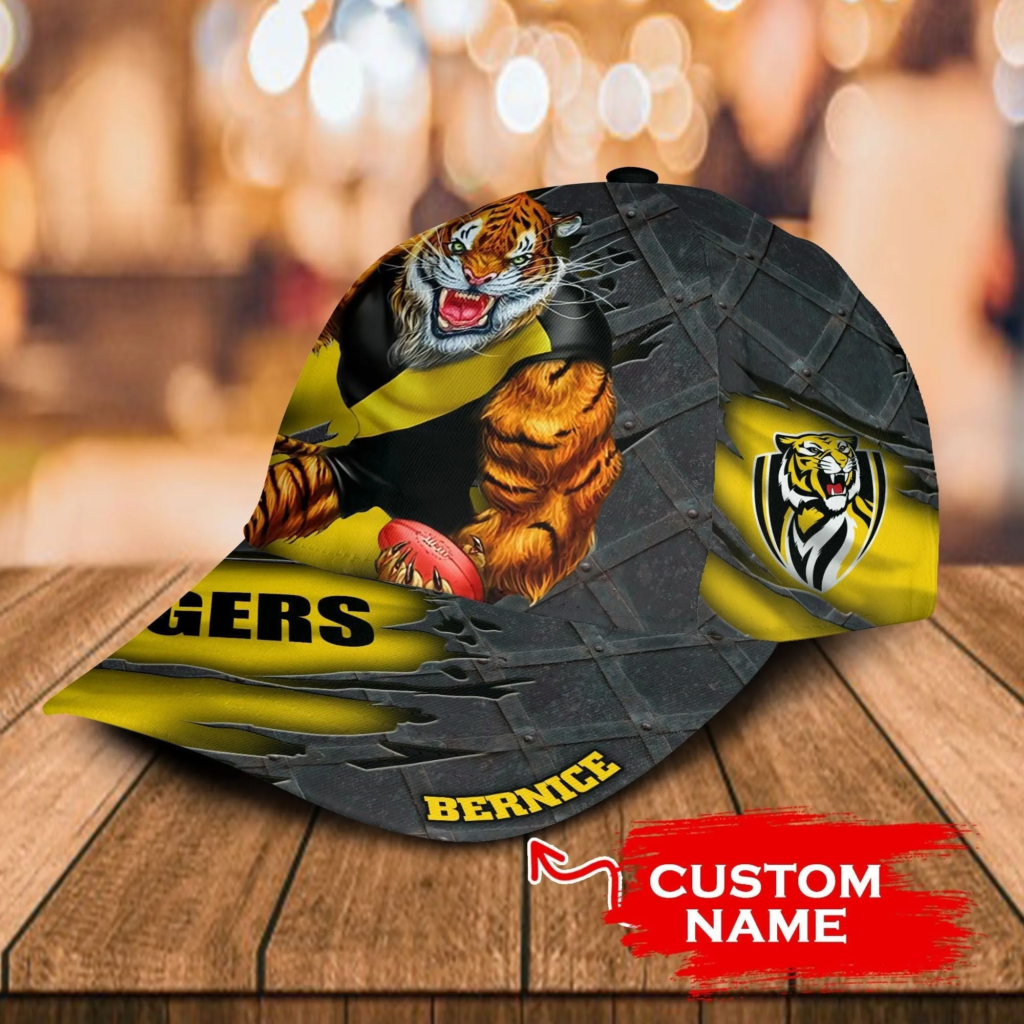 Personalized Richmond Tigers Football Club 3D Cap for Players, Custom Name Richmond Tigers Hat