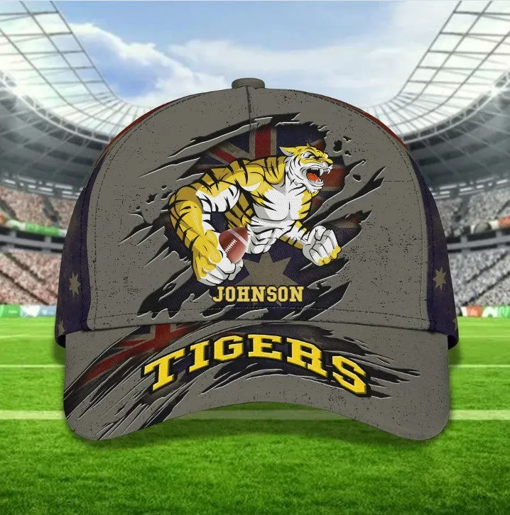 Personalized Richmond Tigers Football Club 3D Cap for Players, Custom Name Richmond Tigers Hat