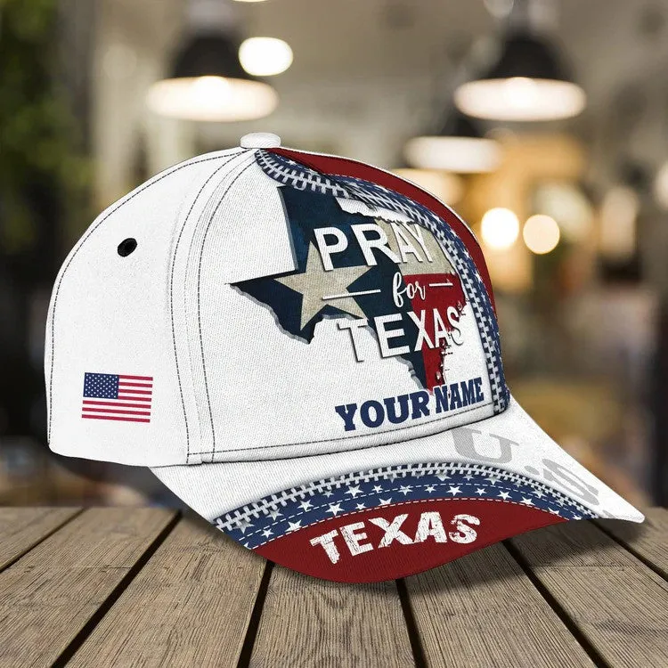 Personalized Texas Cowboy 3d baseball Cap, Cowboy Cowgirl Hat for Texas Lovers