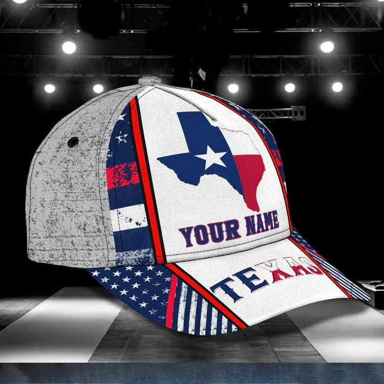 Personalized Texas Cowboy 3d baseball Cap, Cowboy Cowgirl Hat for Texas Lovers