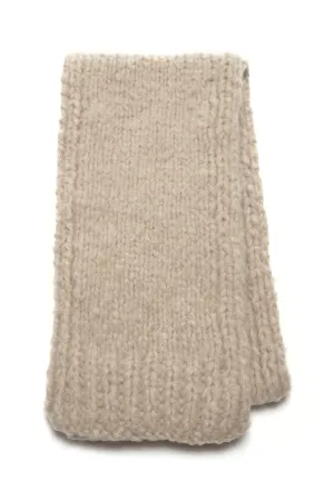 Pyke Knit Scarf in Oatmeal Welfat Cashmere