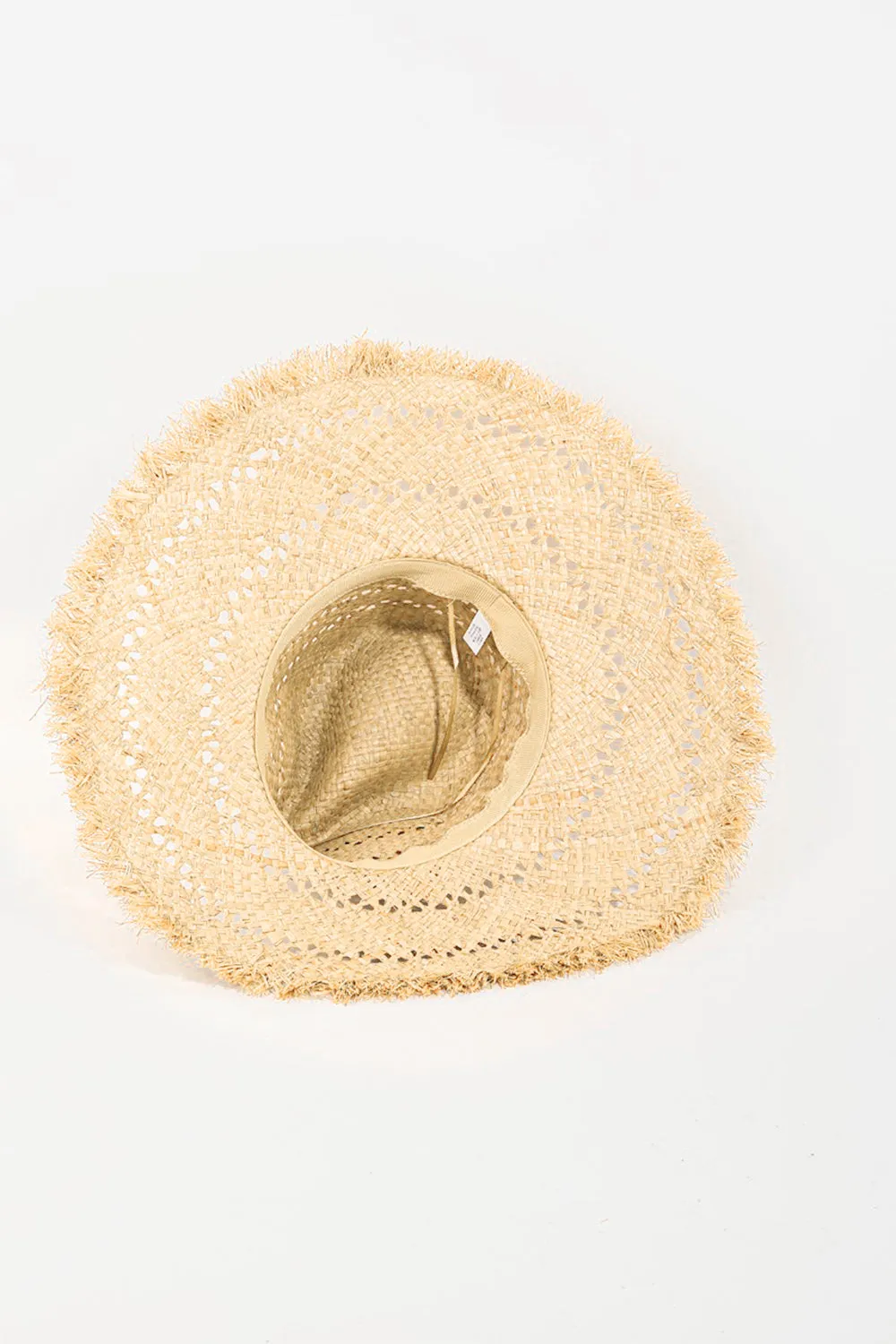 Raw Hem Weave Hat