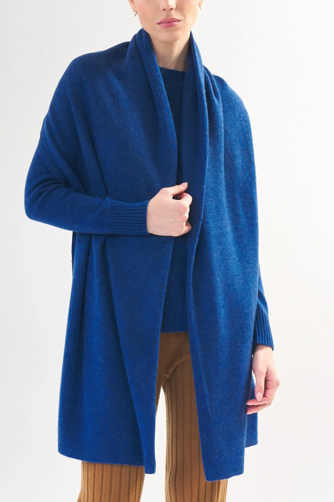 Robertson Madison 100% Cashmere Travel Wrap | Royal Blue