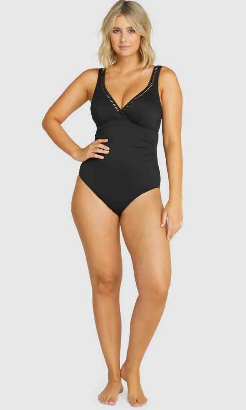 Rococco Plain E-F Cup One Piece Swimsuit