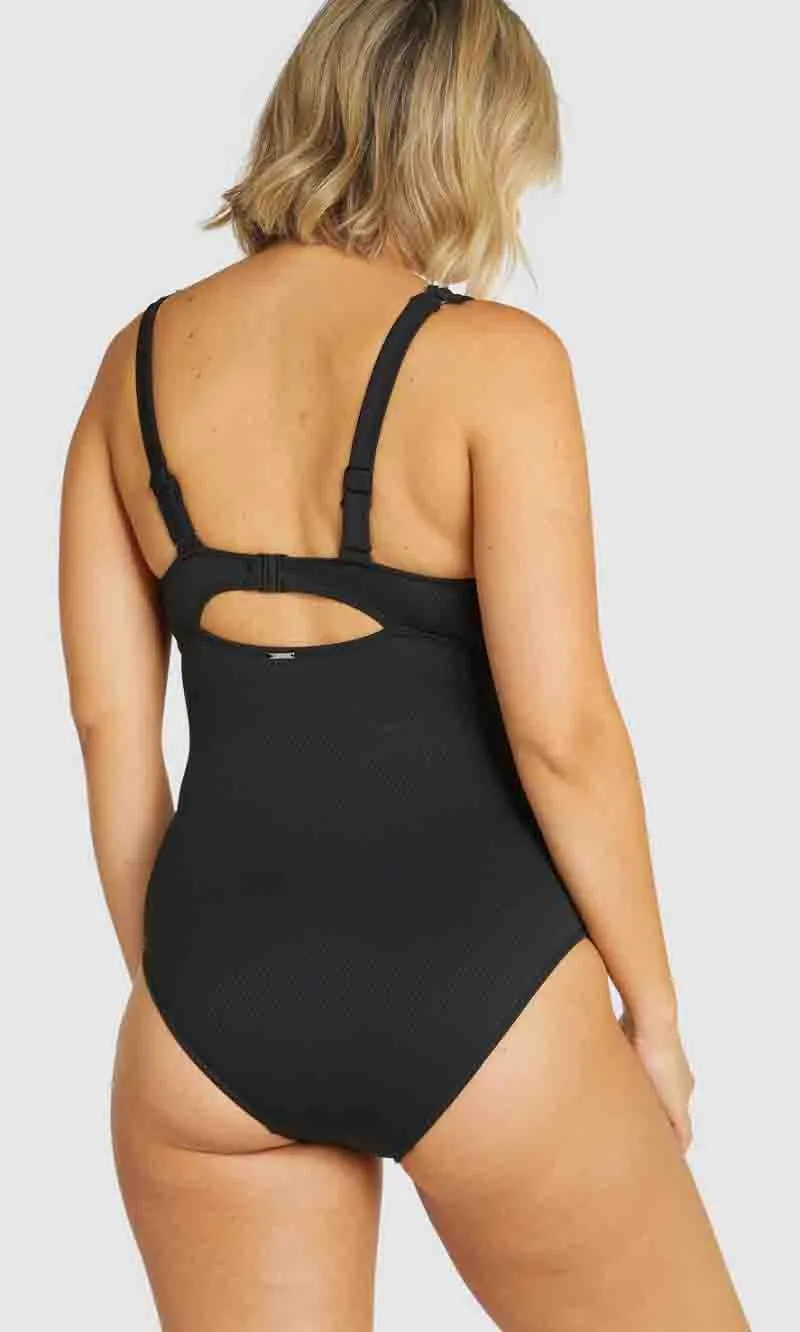 Rococco Plain E-F Cup One Piece Swimsuit