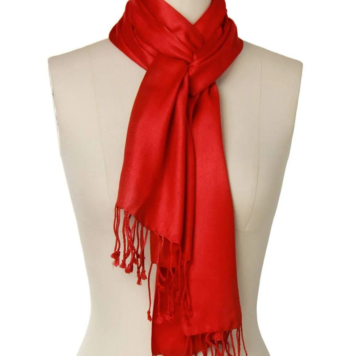 Solid Color Satin Scarf - Several Colors