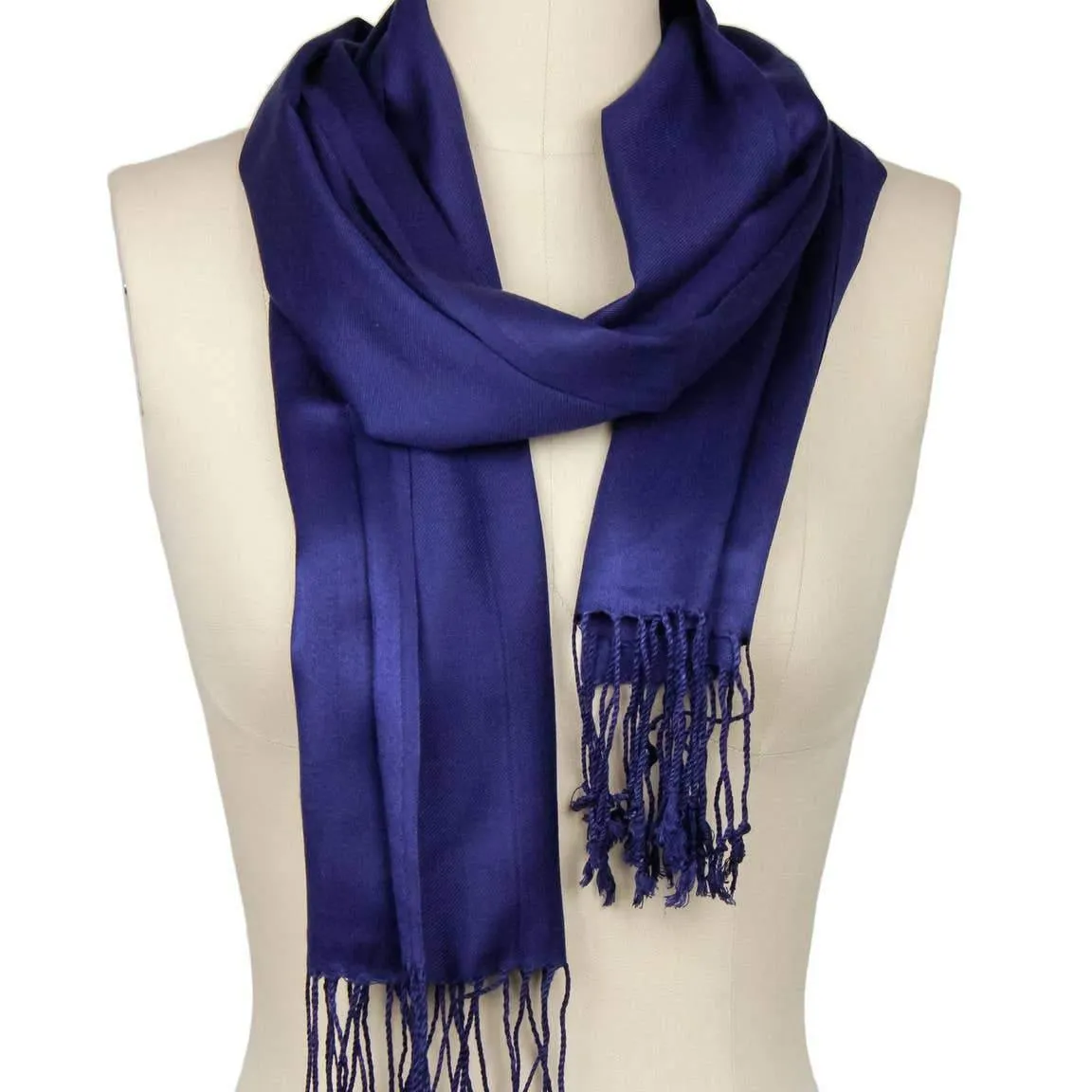 Solid Color Satin Scarf - Several Colors