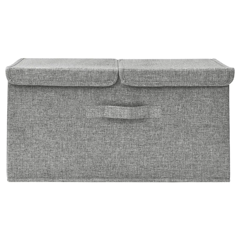 Storage Box Fabric 50x30x25 cm Grey