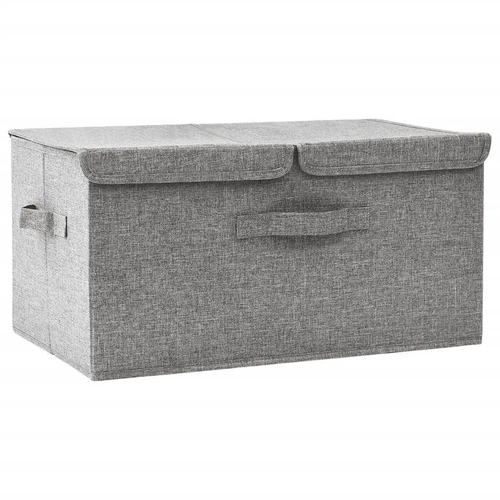 Storage Box Fabric 50x30x25 cm Grey