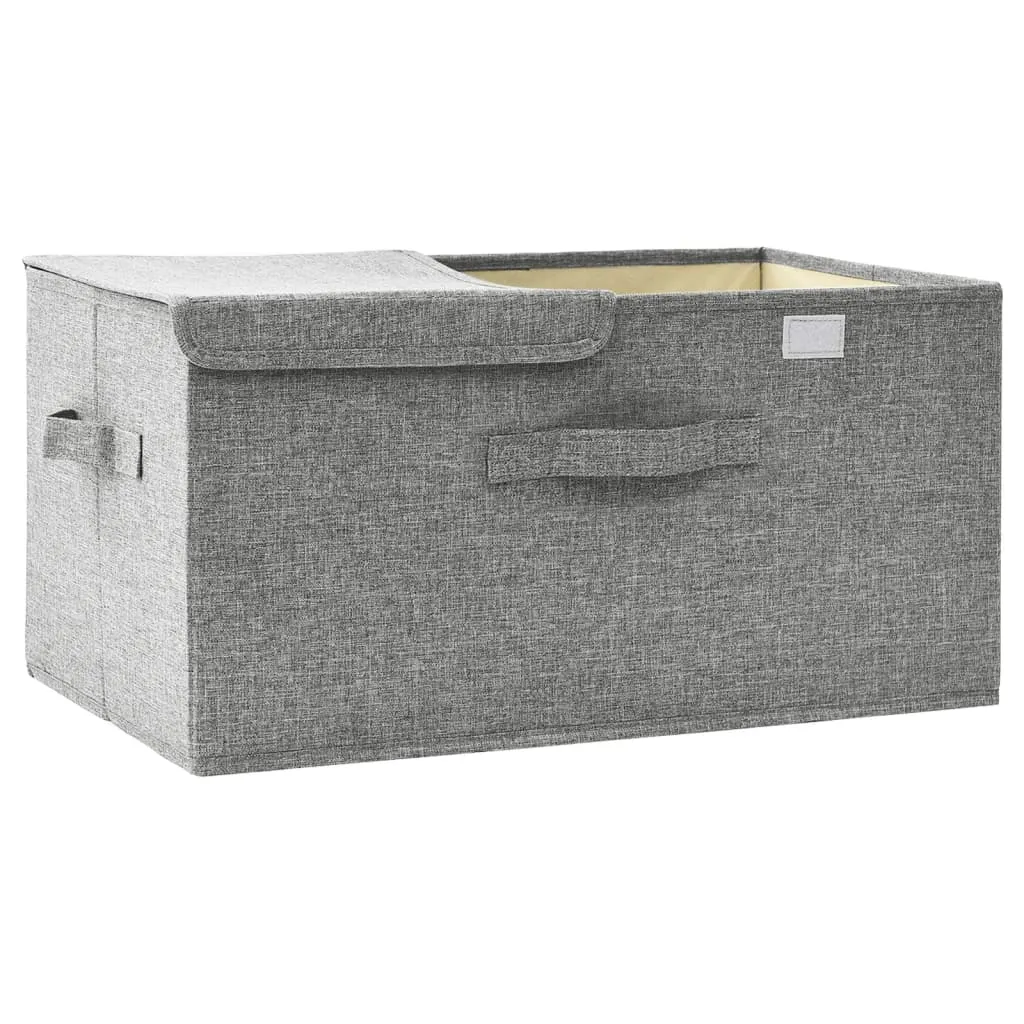 Storage Box Fabric 50x30x25 cm Grey