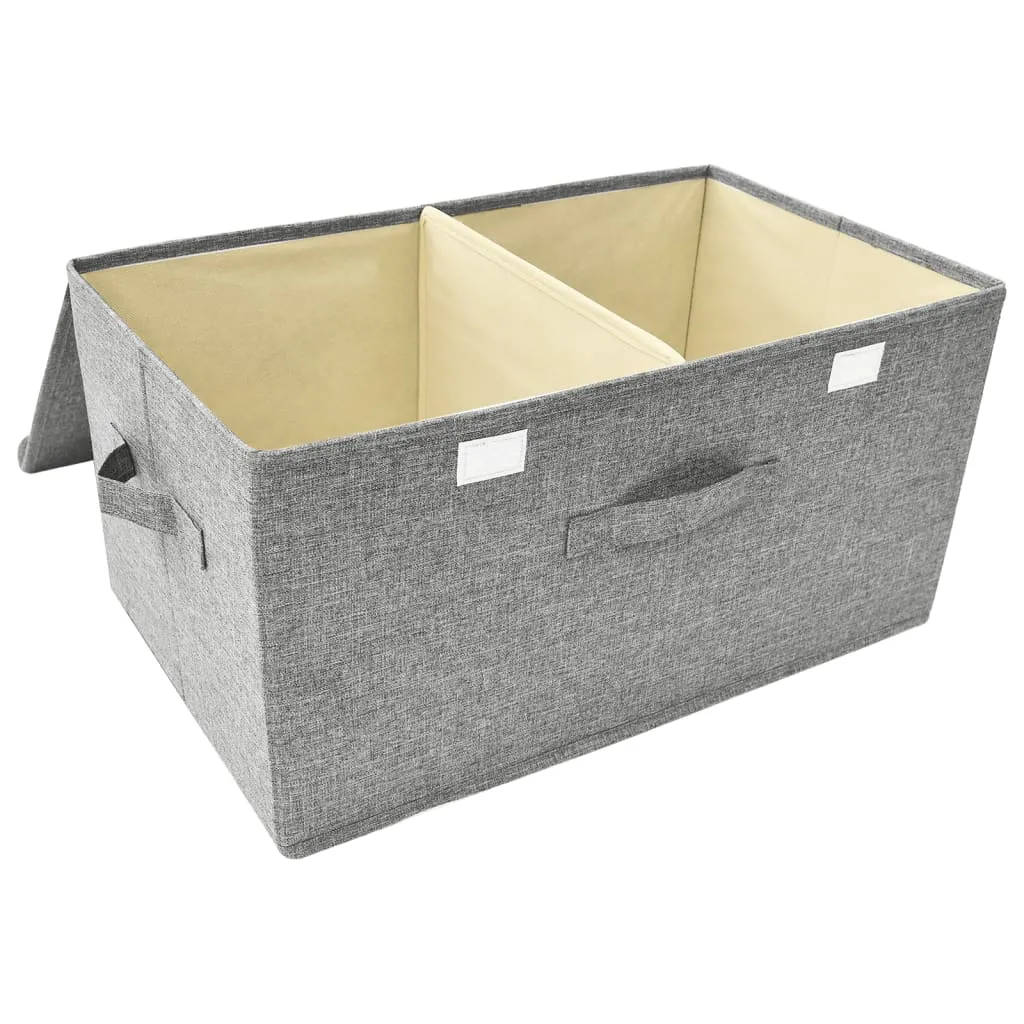 Storage Box Fabric 50x30x25 cm Grey