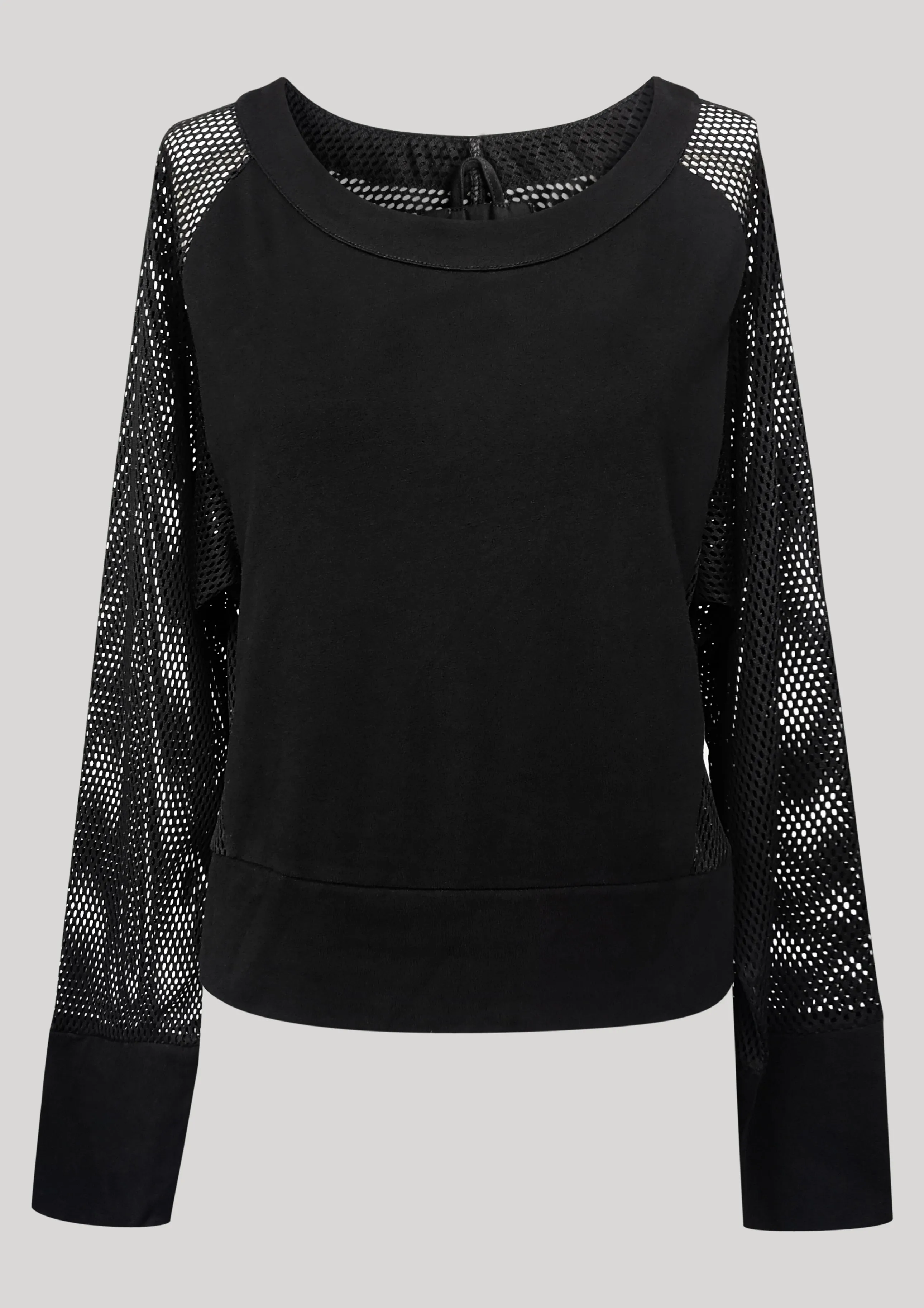 SUMMER SWEATER - AIRY MESH black