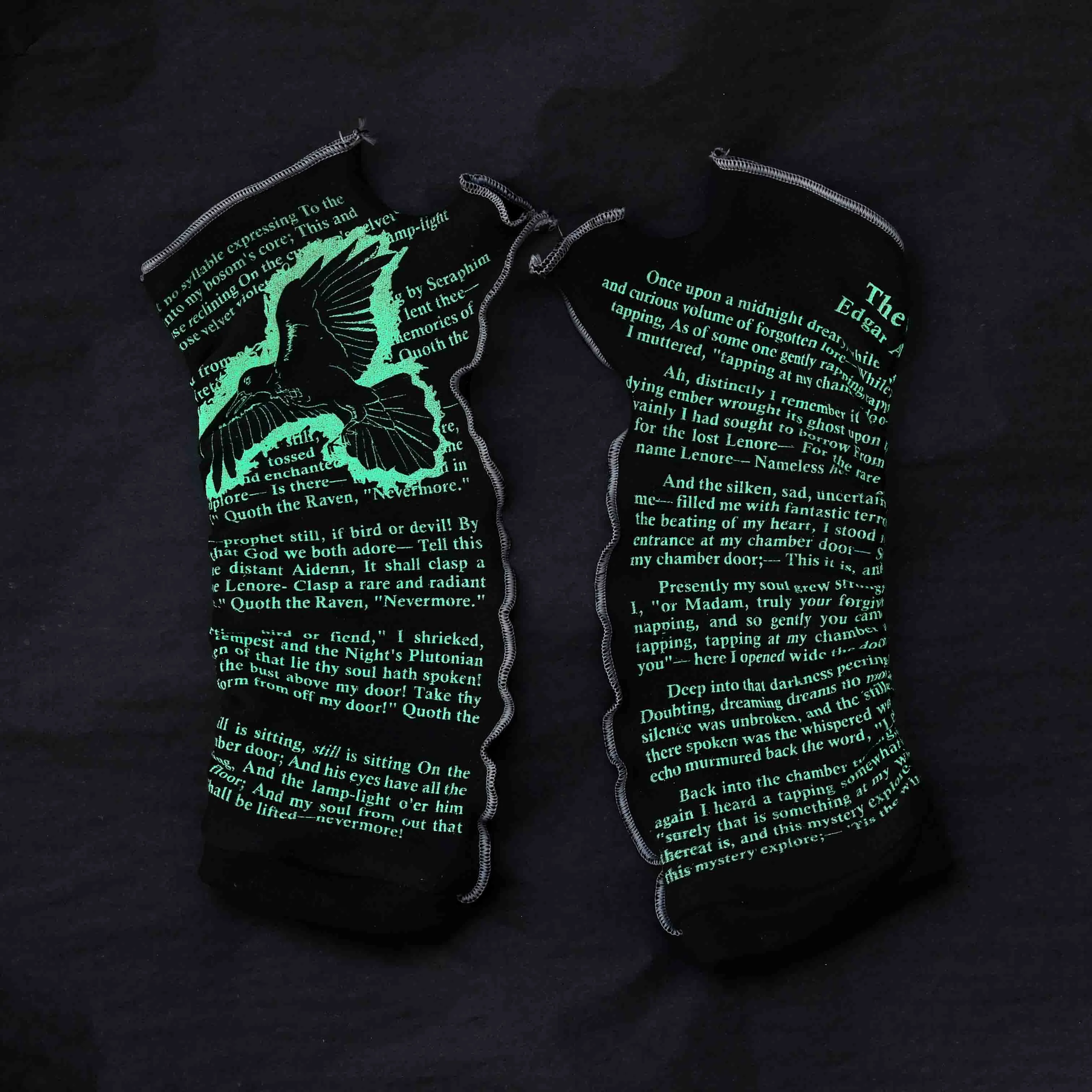 The Raven Glow-in-the-Dark Writing Gloves [Limited Edition]