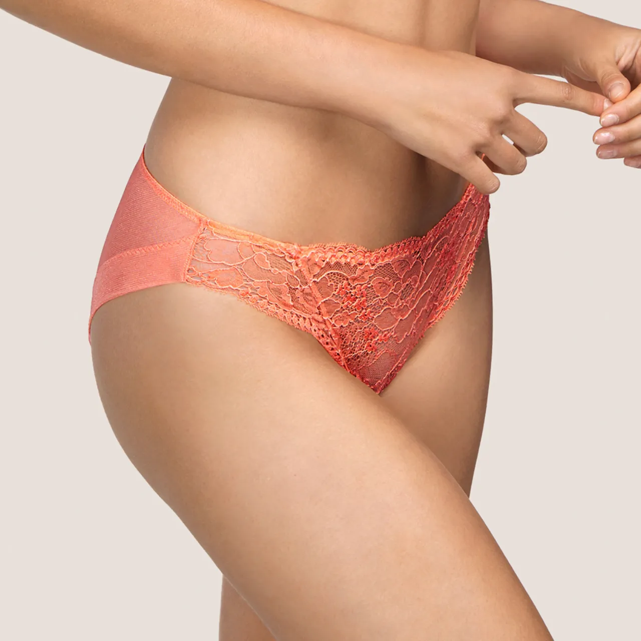 Turqueta Rio Brief in Papaya