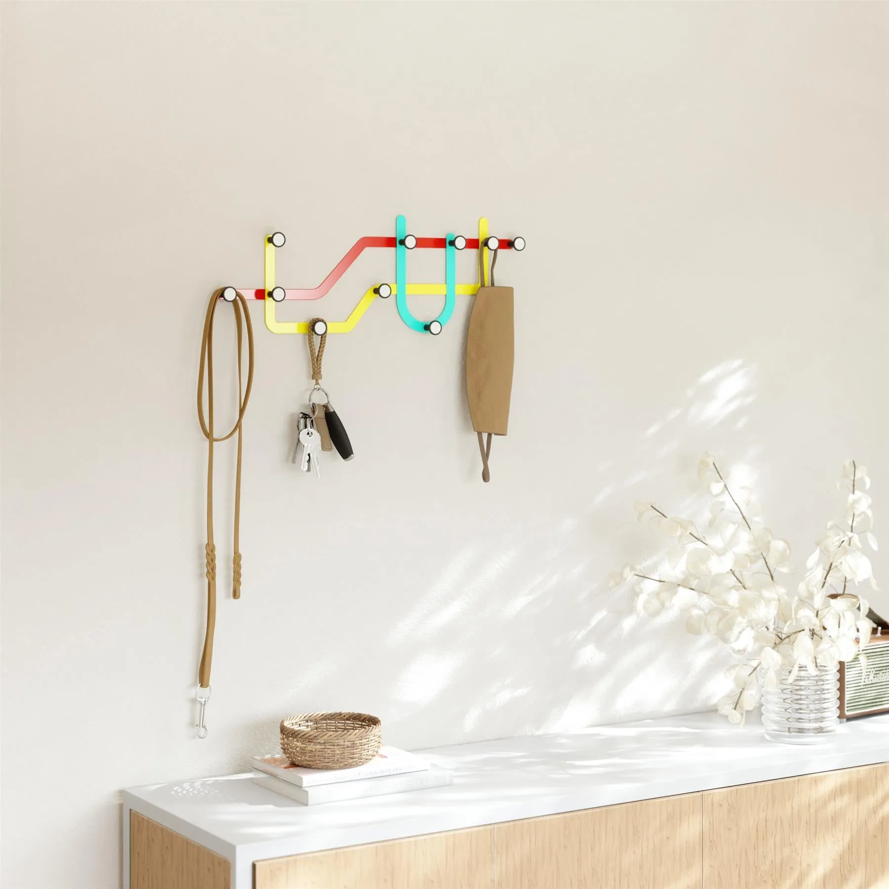 Umbra Subway Multi Hook Coat and Hat Rack