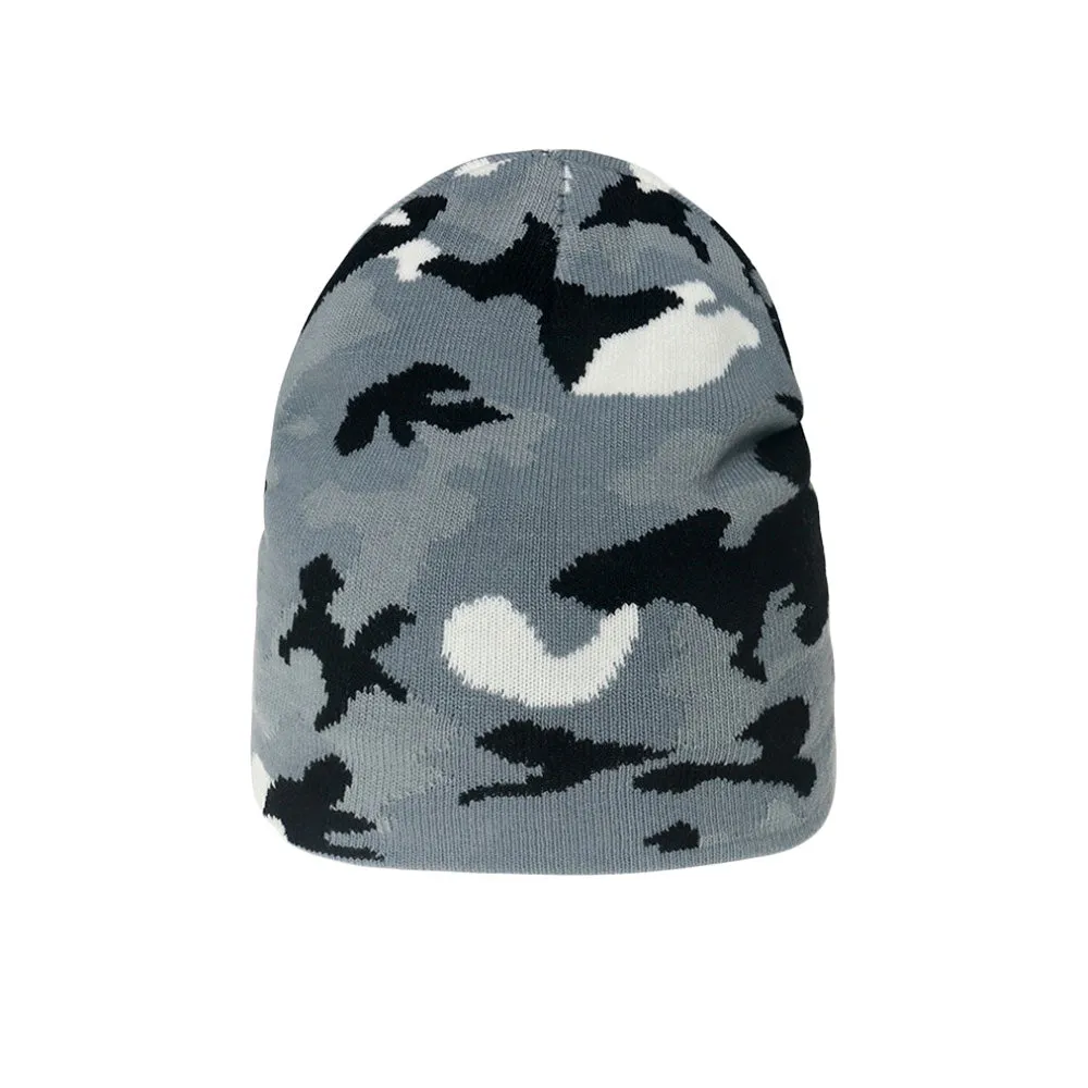 Unisex Knit Soft Warm Cuffed Beanie Hats - Camouflage Tactical Skull Cap YZ50233