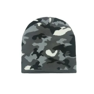 Unisex Knit Soft Warm Cuffed Beanie Hats - Camouflage Tactical Skull Cap YZ50233