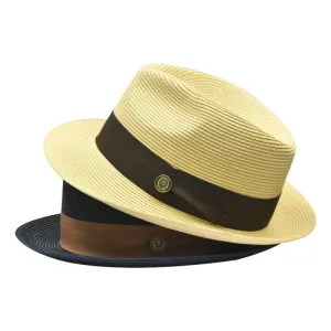 Vintage Vogue Natural Straw Fedora Hat