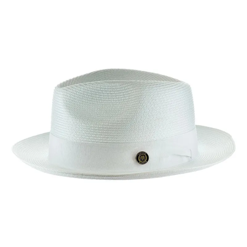 Vintage Vogue Natural Straw Fedora Hat