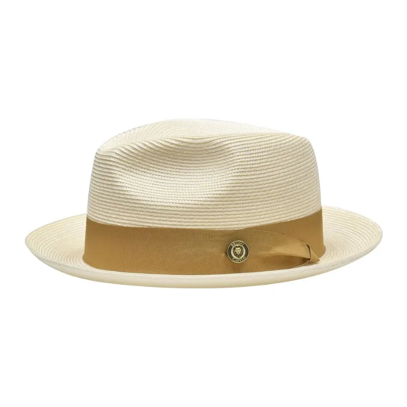 Vintage Vogue Natural Straw Fedora Hat