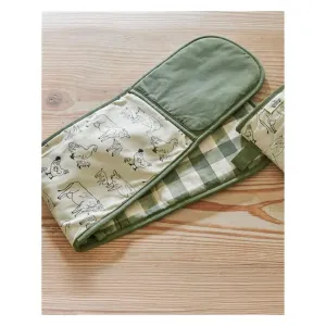 Woodbury Lane Green Double Oven Glove